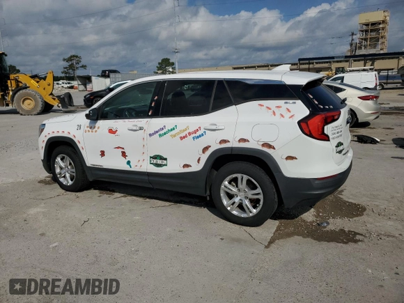 2019 GMC Terrain SLE with VIN 3GKALMEV6KL211365, listed as a Copart auction lot 55072615 with Not Provided miles and Non Repairable. Bid and sale history available at DreamBid. Image 2.