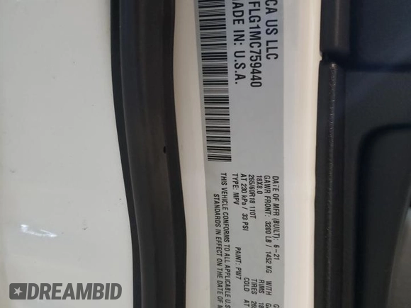 2021 Jeep Grand Cherokee Trailhawk with VIN 1C4RJFLG1MC759440, listed as a Copart auction lot 48823975 with 63,340 mi miles and Salvage title. Bid and sale history available at DreamBid. Image 15.