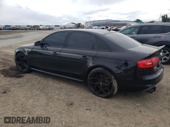 2016 Audi S4 Premium Plus with VIN WAUBGAFL2GA010686, listed as a Copart auction lot 45856494 with 82,799 mi miles. Bid and sale history available at carsss.com. Image 2.