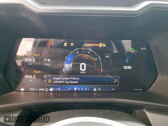 2024 Chevrolet Colorado 4WD Trail Boss z VIN 1GCPTEEK9R1161760, wystawiony jako Copart lot #58703945 z przebiegiem Nie podano mil oraz Szkoda całkowita • Salvage title. Historia ofert i sprzedaży dostępna na DreamBid. Obrazek 9.