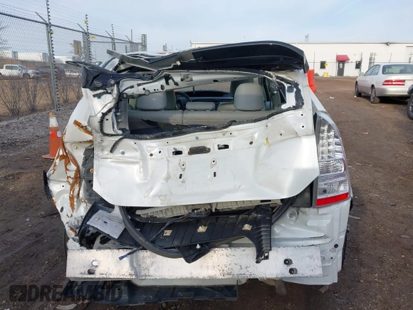 2011 Toyota Prius I with VIN JTDKN3DU1B1427404, listed as a IAAI auction lot 41783804 with 207,899 mi miles. Bid and sale history available at carsss.com. Image 16.