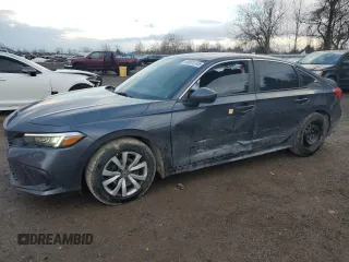 2022 Honda Civic LX z VIN 2HGFE2F21NH103335, wystawiony jako Copart lot #48901245 z przebiegiem 87 844 mil mil oraz Tytuł czysty. Historia ofert i sprzedaży dostępna na DreamBid. Obrazek 1.