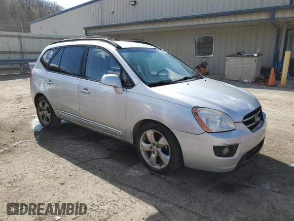 2008 Kia Rondo LX with VIN KNAFG526887129060, listed as a Copart auction lot 52691285 with 130,977 mi miles and Salvage Title. Bid and sale history available at carsss.com. Image 4.