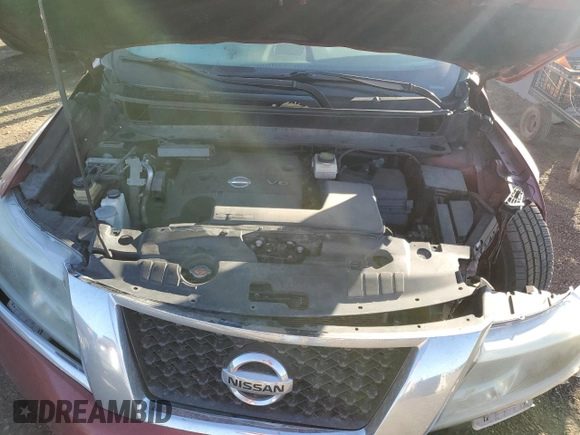 2013 Nissan Pathfinder S with VIN 5N1AR2MM4DC622636, listed as a Copart auction lot 83571654 with 163,700 mi miles and Salvage Title. Bid and sale history available at carsss.com. Image 13.