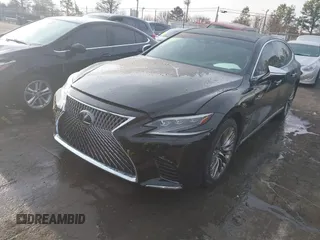 2018 Lexus LS with VIN JTHC5LFF9J5002005, listed as a IAAI auction lot 41463464 with 67,279 mi miles. Bid and sale history available at carsss.com. Image 2.