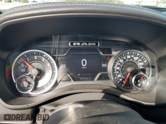 2020 Ram 1500 Laramie with VIN 1C6SRFDTXLN165641, listed as a Copart auction lot 43008465 with 67,166 mi miles and Non Repairable. Bid and sale history available at carsss.com. Image 9.