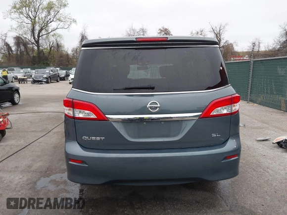 2012 Nissan Quest SL with VIN JN8AE2KP0C9043348, listed as a IAAI auction lot 41996448 with 114,667 mi miles and . Bid and sale history available at carsss.com. Image 17.