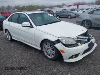 2009 Mercedes-Benz C-Class 3.0L Sport with VIN WDDGF81X89R062476, listed as a IAAI auction lot 42025911 with 155,912 mi miles. Bid and sale history available at carsss.com. Image 1.