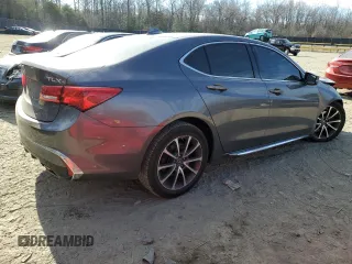 2018 Acura TLX Technology with VIN 19UUB2F56JA012371, listed as a Copart auction lot 46731045 with 76,569 mi miles and Salvage title. Bid and sale history available at DreamBid. Image 3.
