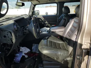2006 Hummer H2 with VIN 5GRGN23U96H100245, listed as a Copart auction lot 85813544 with 0 mi miles and Salvage Title. Bid and sale history available at carsss.com. Image 7.