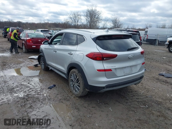 2019 Hyundai Tucson Limited with VIN KM8J3CAL1KU972574, listed as a IAAI auction lot 41932242 with 41,677 mi miles and . Bid and sale history available at DreamBid. Image 3.