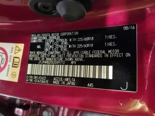 2016 Lexus NX 200t with VIN JTJYARBZ0G2049713, listed as a IAAI auction lot 41922296 with 132,526 mi miles. Bid and sale history available at carsss.com. Image 9.