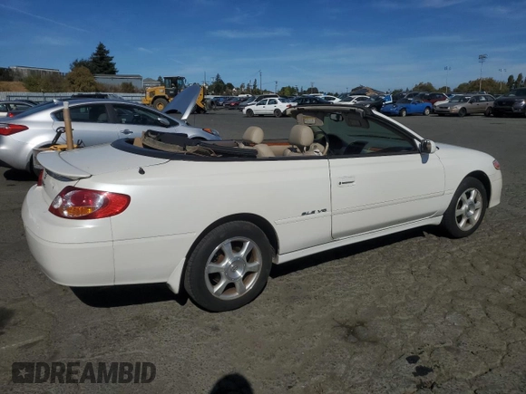 2002 Toyota Solara SE with VIN 2T1FF28P42C567794, listed as a Copart auction lot 77245334 with 200,941 mi miles and Clean Title. Bid and sale history available at DreamBid. Image 3.