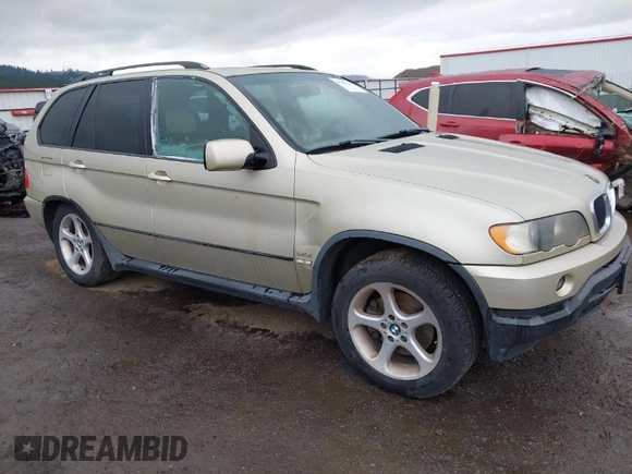 2001 BMW X5 3.0i with VIN WBAFA535X1LM64227, listed as a IAAI auction lot 41885244 with 224,646 mi miles. Bid and sale history available at carsss.com. Image 1.