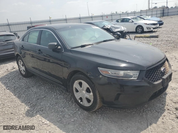 2013 Ford Sedan Police Interceptor with VIN 1FAHP2M87DG104031, listed as a Copart auction lot 64877113 with 0 mi miles and Salvage Title. Bid and sale history available at carsss.com. Image 4.