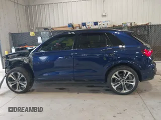 2022 Audi Q3 S line Premium Plus with VIN WA1EECF38N1134129, listed as a IAAI auction lot 41373501 with 13,597 mi miles. Bid and sale history available at carsss.com. Image 15.