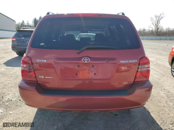 2003 Toyota Highlander with VIN JTEHF21A330119732, listed as a Copart auction lot 52302015 with 234,078 mi miles and Clean Title. Bid and sale history available at carsss.com. Image 6.