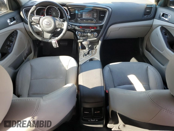 2015 Kia Optima EX with VIN 5XXGN4A73FG360454, listed as a Copart auction lot 47496725 with 65,936 mi miles and Salvage Title. Bid and sale history available at carsss.com. Image 8.