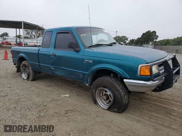 1993 Ford Ranger XLT with VIN 1FTDR15X8PPA52934, listed as a Copart auction lot 75348384 with 259,945 mi miles and Salvage Title. Bid and sale history available at DreamBid. Image 4.