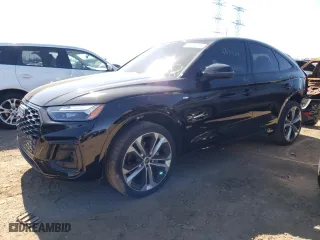 2022 Audi Q5 Sportback S line Premium Plus with VIN WA15AAFY9N2120147, listed as a Copart auction lot 47034714 with 24,492 mi miles and Non Repairable. Bid and sale history available at carsss.com. Image 1.