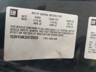 2002 Pontiac Bonneville SLE z VIN 1G2HY54K324126583, wystawiony jako IAAI lot #41939075 z przebiegiem 178 591 mil mil oraz . Historia ofert i sprzedaży dostępna na DreamBid. Obrazek 9.