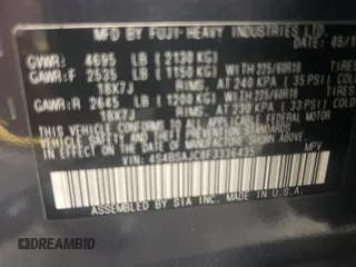 2015 Subaru Outback Limited z VIN 4S4BSAJC8F3336435, wystawiony jako Copart lot #57523885 z przebiegiem 96 025 mil mil oraz Szkoda całkowita • Salvage title. Historia ofert i sprzedaży dostępna na DreamBid. Obrazek 10.