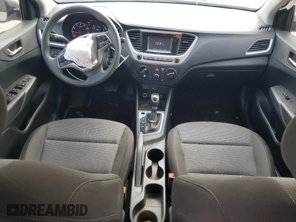 2022 Hyundai Accent SE with VIN 3KPC24A64NE155537, listed as a Copart auction lot 55312015 with 84,544 mi miles and Salvage title. Bid and sale history available at DreamBid. Image 8.