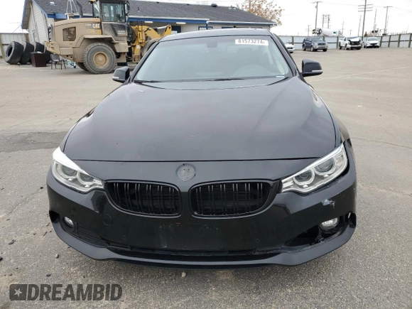 2014 BMW 4 Series 428i with VIN WBA3N7C58EF719741, listed as a Copart auction lot 81573274 with 113,095 mi miles and Salvage Title. Bid and sale history available at DreamBid. Image 5.