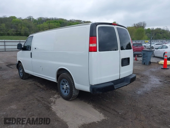 2010 Chevrolet Express Cargo with VIN 1GCUGADX0A1162118, listed as a IAAI auction lot 42162387 with 239,238 mi miles and . Bid and sale history available at DreamBid. Image 3.