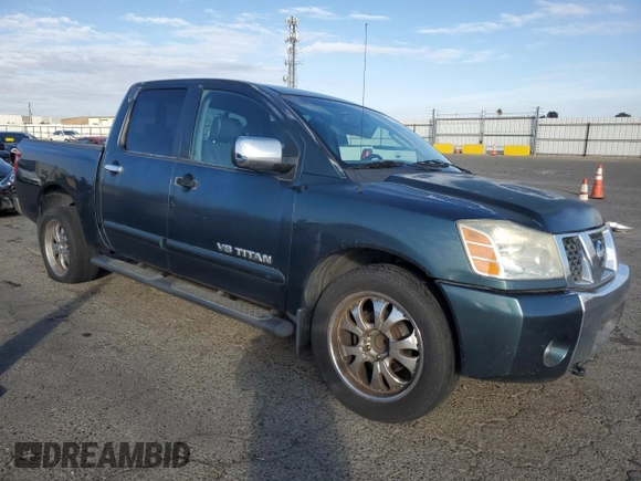 2005 Nissan Titan SE with VIN 1N6AA07A65N551105, listed as a Copart auction lot 81000864 with 356,781 mi miles and Salvage Title. Bid and sale history available at DreamBid. Image 4.