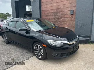2017 Honda Civic EX-L z VIN 19XFC1F76HE013074, wystawiony jako Copart lot #60144655 z przebiegiem 121 493 mil mil oraz Czysty tytuł • Clean title. Historia ofert i sprzedaży dostępna na DreamBid. Obrazek 1.
