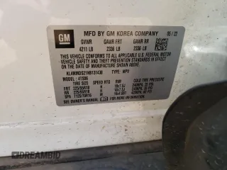 2022 Buick Encore GX Select with VIN KL4MMDS21NB131438, listed as a Copart auction lot 47560475 with 34,241 mi miles and Salvage title. Bid and sale history available at DreamBid. Image 13.