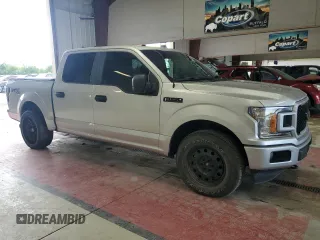 2018 Ford F-150 XL with VIN 1FTEW1EP9JFA75844, listed as a Copart auction lot 43966835 with 133,839 mi miles and Salvage title. Bid and sale history available at DreamBid. Image 4.