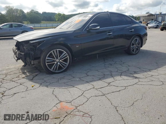 2015 Infiniti Q50 with VIN JN1BV7APXFM340095, listed as a Copart auction lot 64397395 with 90,185 mi miles and Clean title. Bid and sale history available at DreamBid. Image 1.