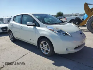 2012 Nissan LEAF SL with VIN JN1AZ0CP8CT023955, listed as a Copart auction lot 55696755 with 39,181 mi miles and Clean Title. Bid and sale history available at DreamBid. Image 4.