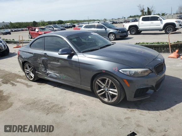 2016 BMW 2 Series 228i with VIN WBA1F9C57GV742243, listed as a Copart auction lot 50096414 with 80,081 mi miles. Bid and sale history available at carsss.com. Image 4.