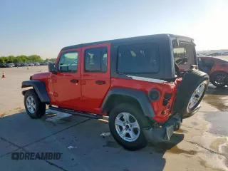 2020 Jeep Wrangler Unlimited Black and Tan with VIN 1C4HJXDG1LW189503, listed as a Copart auction lot 52196645 with 135,305 mi miles and Salvage title. Bid and sale history available at DreamBid. Image 2.
