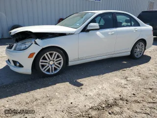 2009 Mercedes-Benz C-Class 3.0L Sport with VIN WDDGF54X29R041598, listed as a Copart auction lot 46735295 with 88,838 mi miles and Salvage Title. Bid and sale history available at carsss.com. Image 1.