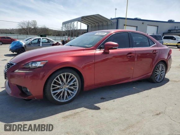 2015 Lexus IS 250 with VIN JTHCF1D2XF5017427, listed as a Copart auction lot 49825695 with 115,850 mi miles and Salvage Title. Bid and sale history available at DreamBid. Image 1.