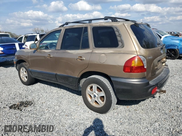 2003 Hyundai Santa Fe GLS with VIN KM8SC13D53U477438, listed as a Copart auction lot 44195145 with 167,437 mi miles and Clean Title. Bid and sale history available at carsss.com. Image 2.