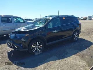 2018 Toyota RAV4 XLE with VIN 2T3WFREV8JW476348, listed as a IAAI auction lot 41641892 with 1 mi miles. Bid and sale history available at carsss.com. Image 2.