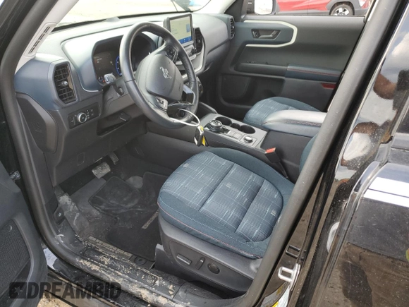 2023 Ford Bronco Sport Heritage с VIN 3FMCR9G69PRD62903, выставлен на аукционе Copart как лот 53457665 с пробегом 15 829 миль миль и Списание • Salvage title. История ставок и продаж доступна на DreamBid. Изображение 7.