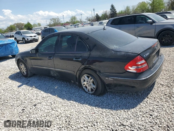 2003 Mercedes-Benz E-Class 3.2L with VIN WDBUF65J83A148754, listed as a Copart auction lot 54560835 with 106,714 mi miles and Salvage Title. Bid and sale history available at carsss.com. Image 2.