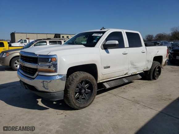 2018 Chevrolet Silverado 1500 LT with VIN 3GCPCREC8JG457116, listed as a Copart auction lot 45709975 with 123,061 mi miles and Salvage Title. Bid and sale history available at carsss.com. Image 1.