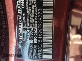 2009 Mercedes-Benz C 300 Sport с VIN WDDGF54X99F239273, выставлен на аукционе Copart как лот 59538045 с пробегом 192 654 миль миль и Списание • Salvage title. История ставок и продаж доступна на DreamBid. Изображение 13.