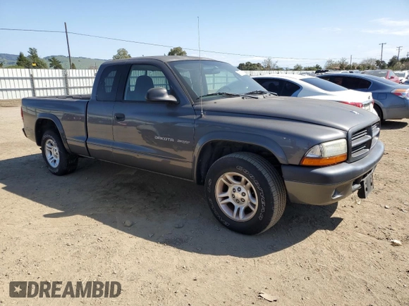 2002 Dodge Dakota z VIN 1B7GL32N62S551525, wystawiony jako Copart lot #48777025 z przebiegiem 91 438 mil mil oraz Czysty tytuł • Clean title. Historia ofert i sprzedaży dostępna na DreamBid. Obrazek 4.