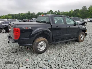 2020 Ford Ranger XL with VIN 1FTER4FH0LLA78569, listed as a Copart auction lot 57336735 with 52,196 mi miles and Salvage title. Bid and sale history available at DreamBid. Image 3.
