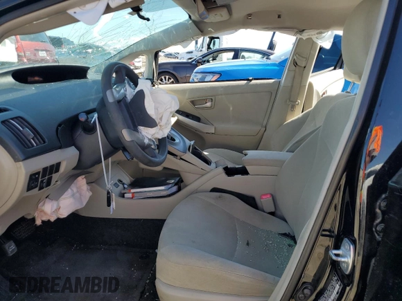 2012 Toyota Prius One with VIN JTDKN3DU7C1613014, listed as a Copart auction lot 47034215 with 0 mi miles and Salvage Title. Bid and sale history available at carsss.com. Image 7.