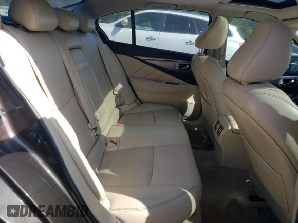 2014 Infiniti Q50 Premium with VIN JN1BV7AR7EM688839, listed as a Copart auction lot 53574965 with 157,861 mi miles and Clean Title. Bid and sale history available at carsss.com. Image 10.