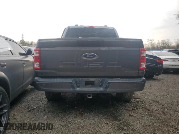 2022 Ford F-150 XL with VIN 1FTFW1E58NFB96650, listed as a Copart auction lot 45778235 with 52,479 mi miles and Salvage Title. Bid and sale history available at carsss.com. Image 6.
